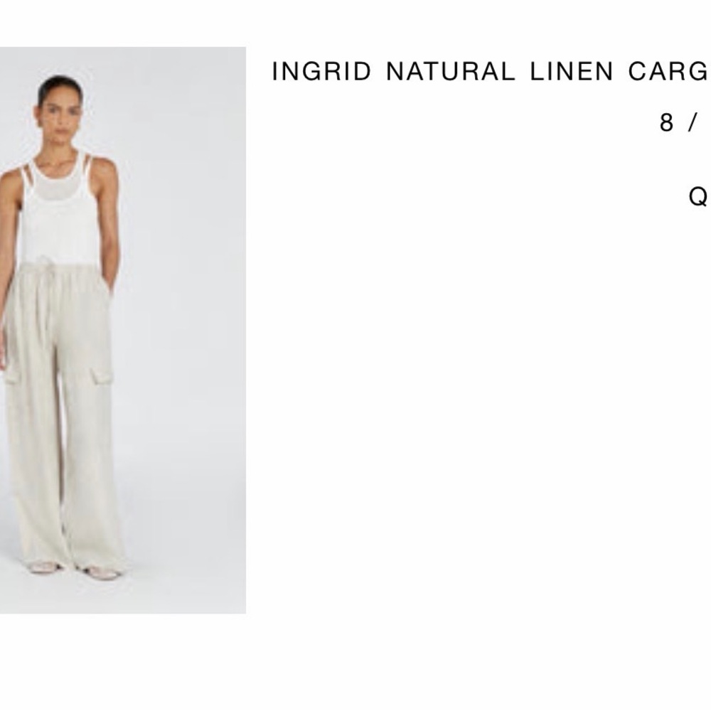 Dissh Ingrid Wide-Leg Pants (color:sand) - Picture 3 of 5
